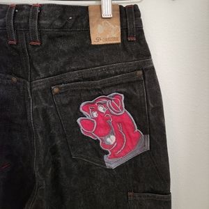 Vintage Y2K embroidered Jeans Made in Russia